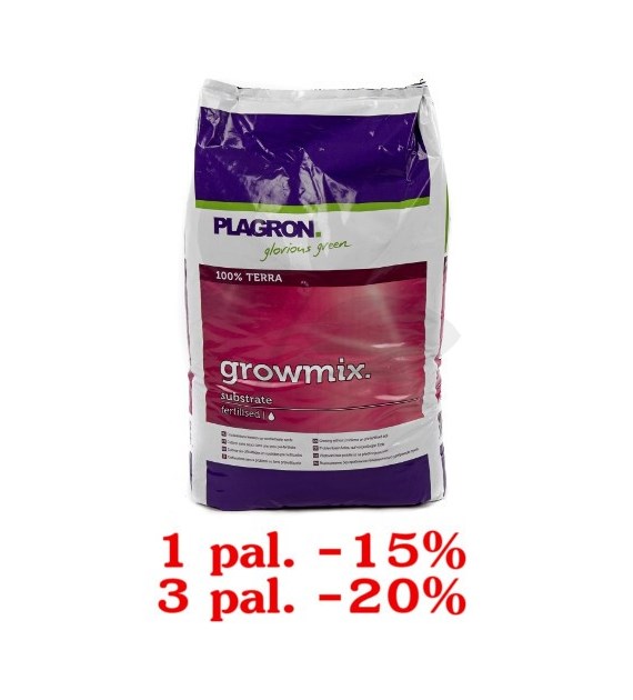 GROWMIX 25L, ZIEMIA KWIATOWA, PLAGRON, 1 paleta=100 worków