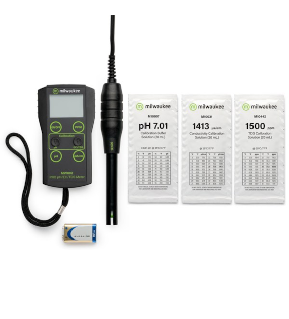 ELEKTRONICZNY MIERNIK pH + EC / KONDUKTOMETR, JEDNA ELEKTRODA ! , MILWAUKEE, ATC 0-50st.C, pH METR, EC METR