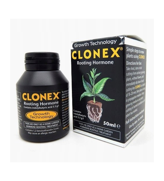 CLONEX 50ML, UKORZENIACZ / HORMON WZROSTU KORZENI W ŻELU, GROWTH TECHNOLOGY