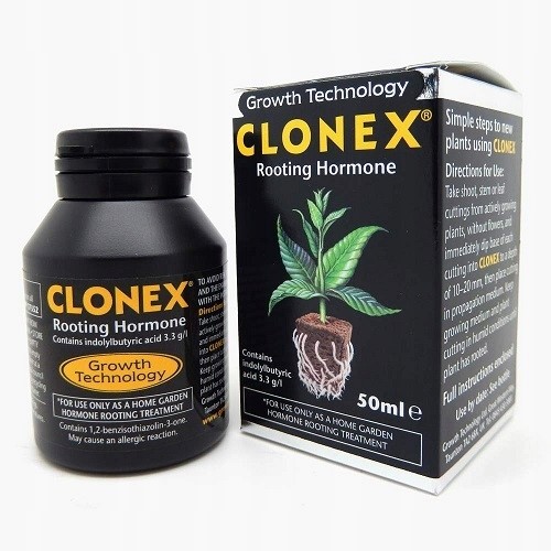 CLONEX 50ML, UKORZENIACZ / HORMON WZROSTU KORZENI W ŻELU, GROWTH TECHNOLOGY