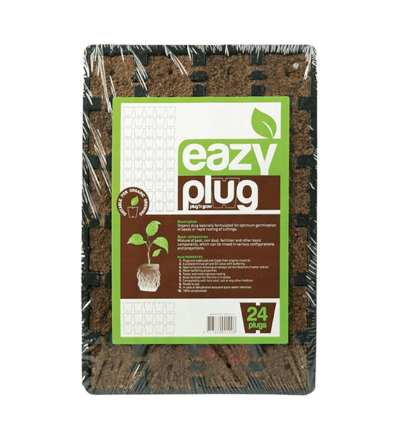 TACA + PODŁOŻE DO WYSIEWU - EAZY PLUG, 24szt., 30x20cm (kostka 35x35xh30mm), easy plug