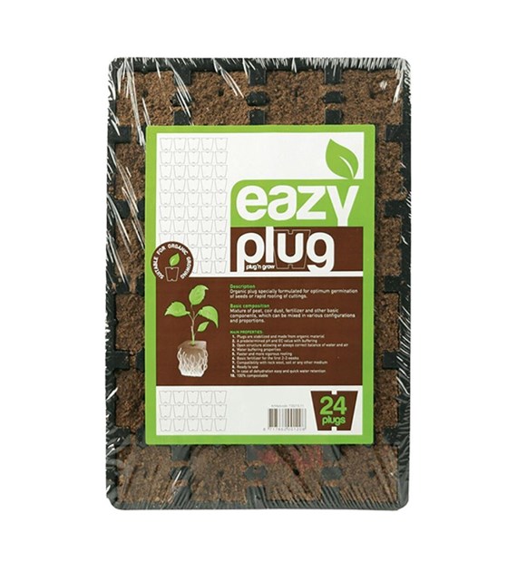 TACA + PODŁOŻE DO WYSIEWU - EAZY PLUG, 24szt., 30x20cm (kostka 35x35xh30mm), easy plug