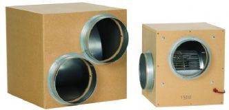 CICHY WENTYLATOR RADIALNY, BOX MDF, 45x45xh45cm, 237W, 2xfi250mm, 1200m3/h, 900rpm