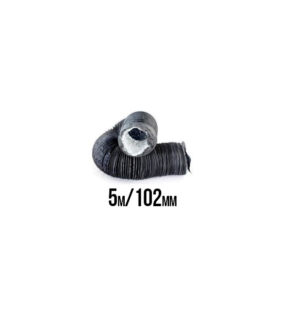 PRZEWÓD WENTYLACYJNY FLEKS ALU/PVC MIĘKKI, fi-102mm, 5m, 100, gruby i mocny materiał