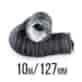 PRZEWÓD WENTYLACYJNY DWUWARSTWOWY ALU/PVC, Ø125-127mm / dł. 10m, gruby i mocny materiał, składany „harmonijkowo”