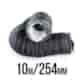 PRZEWÓD WENTYLACYJNY DWUWARSTWOWY ALU/PVC, Ø250-254mm / dł. 10m, gruby i mocny materiał, składany „harmonijkowo”