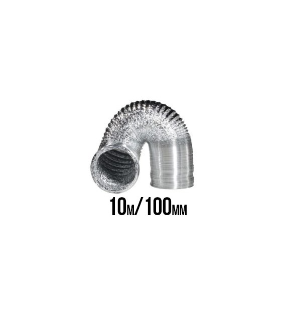 PRZEWÓD WENTYLACYJNY ALUMINIOWY MIĘKKI, ALUFLEKS fi-102mm, 10m, (100), grube i mocne aluminium, VF.Krakow, spiro, kanał, rura, kanał, rura