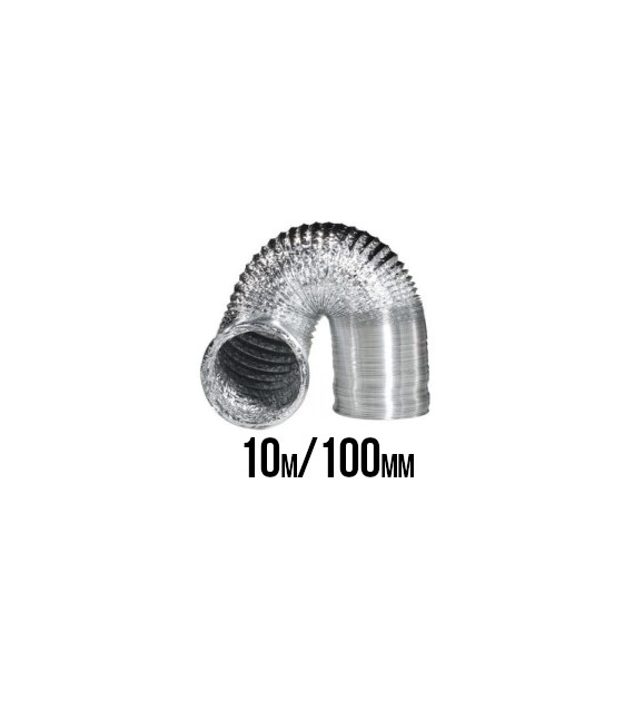 !-PRZEWÓD WENTYLACYJNY ALUMINIOWY MIĘKKI, ALUFLEKS fi-102mm, 10m, (100), grube i mocne aluminium, VF.Krakow, spiro, kanał, rura, kanał, rura