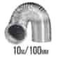 !-PRZEWÓD WENTYLACYJNY ALUMINIOWY MIĘKKI, ALUFLEKS fi-102mm, 10m, (100), grube i mocne aluminium, VF.Krakow, spiro, kanał, rura, kanał, rura
