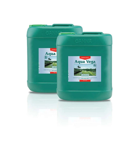 AQUA-VEGA A+B 2x10L, NAWÓZ DWUSKŁADNIKOWY NA WZROST DO HYDRO, CANNA