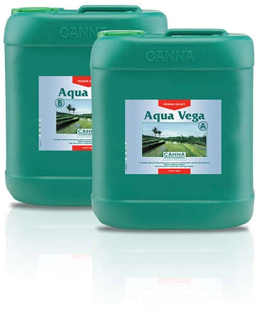 AQUA-VEGA A+B 2x10L, NAWÓZ DWUSKŁADNIKOWY NA WZROST DO HYDRO, CANNA