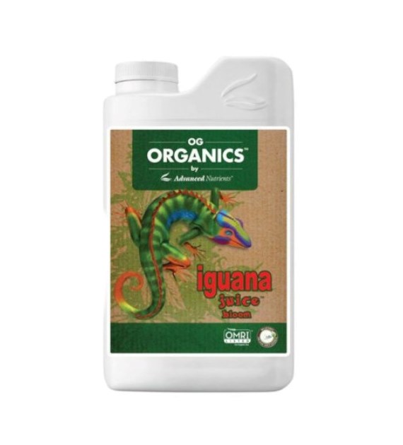 OG Organics™ IGUANA JUICY BLOOM 1L, ORGANICZNY NAWÓZ NA KWITNIENIE, (gleba, hydro, kokos), ADVANCED NUTRIENTS