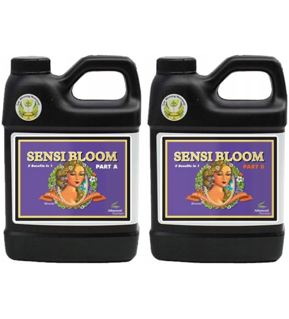SENSI BLOOM A/B pH PERFECT 2x0.5L/2X500ML, DWUSKŁADNIKOWY NAWÓZ NA KWITNIENIE, (gleba, hydro, kokos), ADVANCED NUTRIENTS