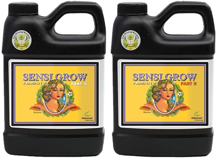 SENSI GROW A/B pH PERFECT 2x0.5L/2X500ML, DWUSKŁADNIKOWY NAWÓZ NA WZROST, (gleba, hydro, kokos), ADVANCED NUTRIENTS