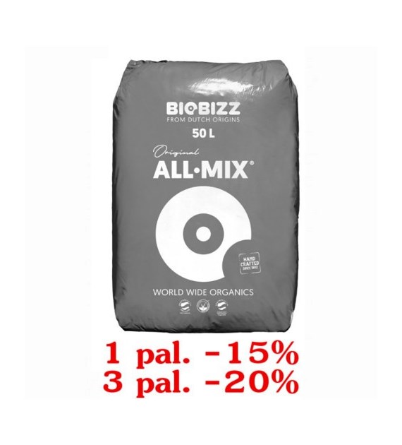 ALL-MIX 50L, ZIEMIA KWIATOWA, BIOBIZZ, 1 paleta=65 worków