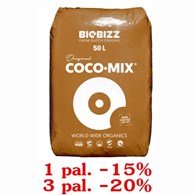 COCO-MIX, 50L, SUBSTRAT KOKOSOWY, BIOBIZZ, 1 paleta=65 worków, kokos