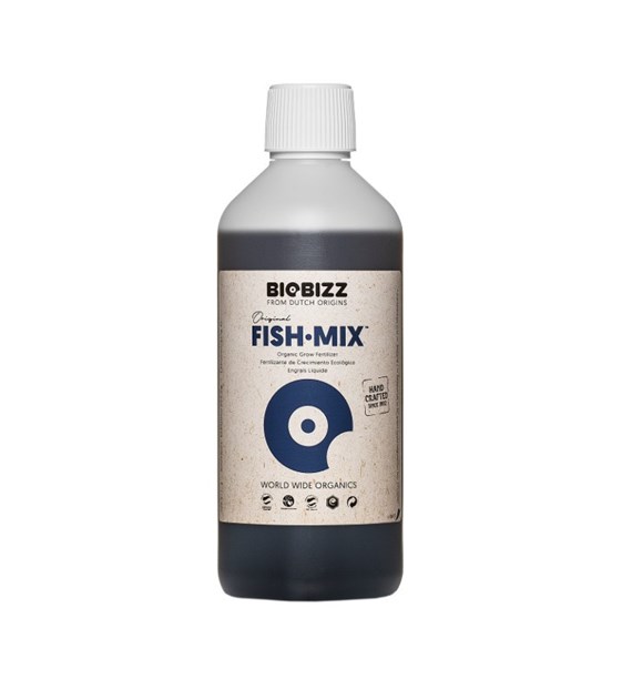 FISH-MIX 0.5L/500ML, ORGANICZNY NAWÓZ UZUPEŁNIAJĄCY NA WZROST I KWITNIENIE, BIOBIZZ