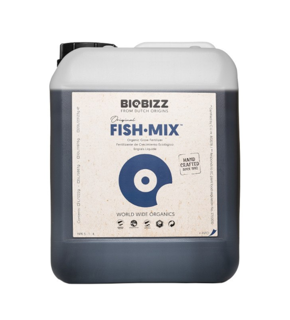 FISH-MIX 5L, ORGANICZNY NAWÓZ UZUPEŁNIAJĄCY NA WZROST I KWITNIENIE, BIOBIZZ fishmix