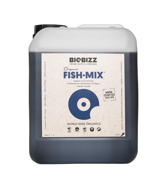 FISH-MIX 5L, ORGANICZNY NAWÓZ UZUPEŁNIAJĄCY NA WZROST I KWITNIENIE, BIOBIZZ