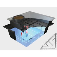 !- SYSTEM HYDROPONICZNY EBB-AND-FLOOD, NUTRICULTURE (tylko na zamówienie) 185L, 226x118xh43cm (+WYS.)