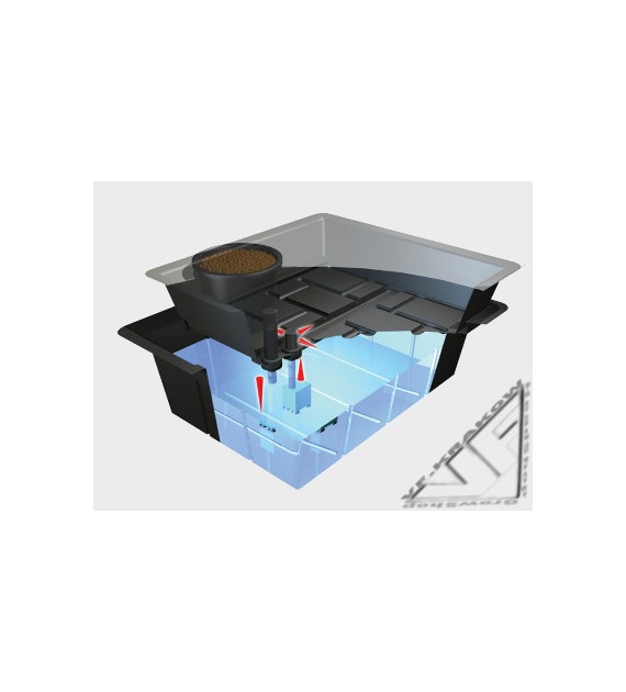 !- SYSTEM HYDROPONICZNY EBB-AND-FLOOD, NUTRICULTURE (tylko na zamówienie) 185L, 226x118xh43cm (+WYS.)