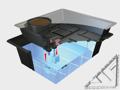 !- SYSTEM HYDROPONICZNY EBB-AND-FLOOD, NUTRICULTURE (tylko na zamówienie) 185L, 226x118xh43cm (+WYS.)