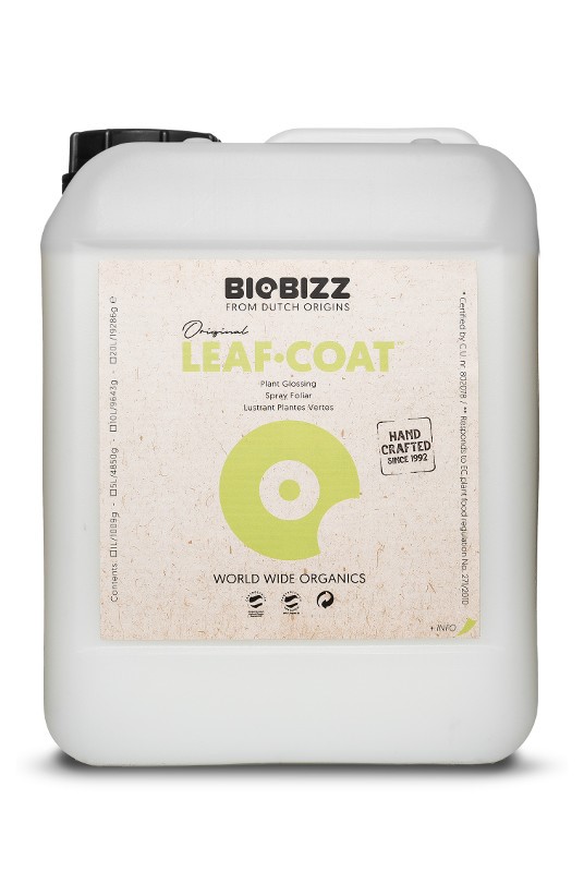 LEAF COAT 5L,  PŁYN OCHRONNY NA PLEŚŃ I OWADY, HAMUJE PAROWANIE, BIOBIZZ