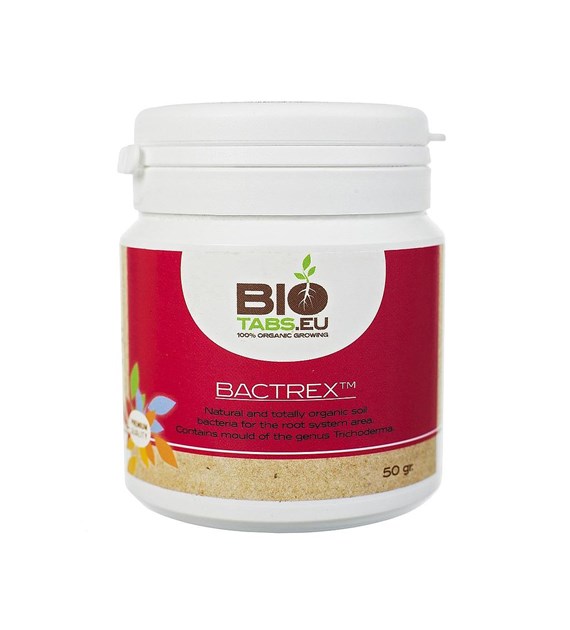 BACTREX  50g, ORGANICZNY STYMULATOR W PROSZKU (TRICHODERMA, ENZYMY, BAKTERIE, KWAS HUMUSOWY), BIOTABS