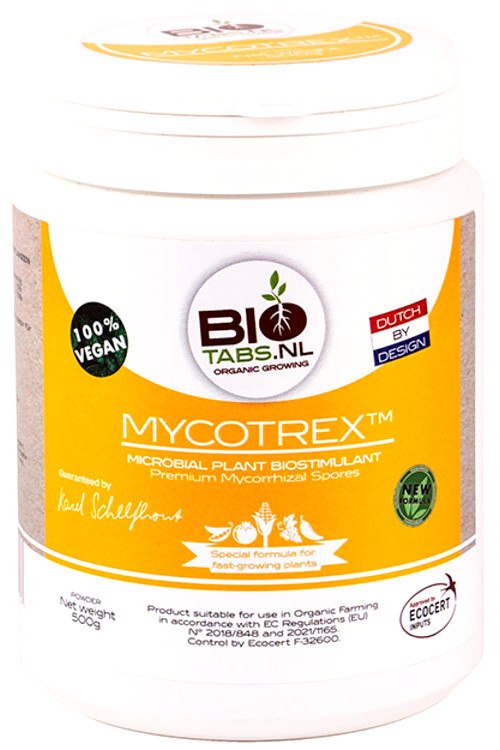 MYCOTREX  PROSZEK 500g/0,5kg, ORGANICZNY STYMULATOR  KORZENIA  (ZWIĘKSZENIE DO 700%, MIKORYZA), BIOTABS