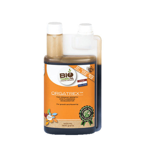 ORGATREX 1000ml/5L, W 100% ORGANICZNY NAWÓZ W PŁYNIE (WZROST + KWITNIENIE),  BIOTABS