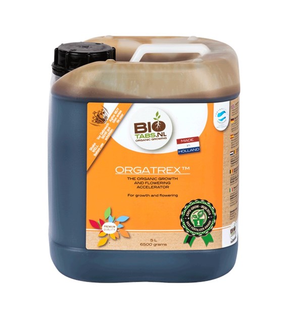 ORGATREX 5000ml/5L, W 100% ORGANICZNY NAWÓZ W PŁYNIE (WZROST + KWITNIENIE),  BIOTABS