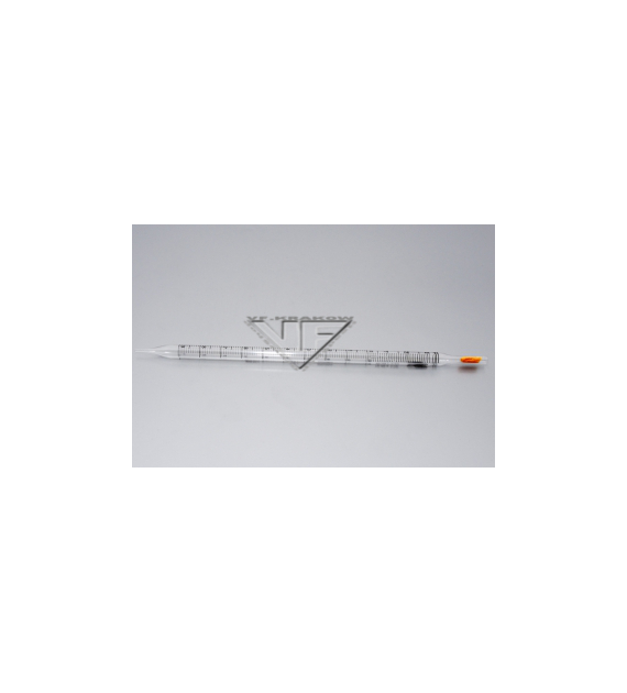 PIPETA DO DAWKOWANIA NAWOZÓW, POLISTYRENOWA - TPP, 10ml/0,1ml (POMARAŃCZOWA)