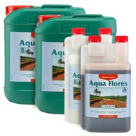 AQUA-FLORES A+B 2x1L, NAWÓZ DWUSKŁADNIKOWY NA KWITNIENIE DO HYDRO, CANNA