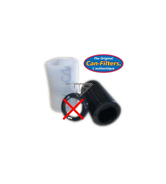 !-FILTR WĘGLOWY PLASTIKOWY CAN-ORIGINAL, L45/W14.5cm, 150-200m3/h - BEZ KOŁNIERZA PRZYŁĄCZENIOWEGO, antyzapachowy, przeciwzapachowy