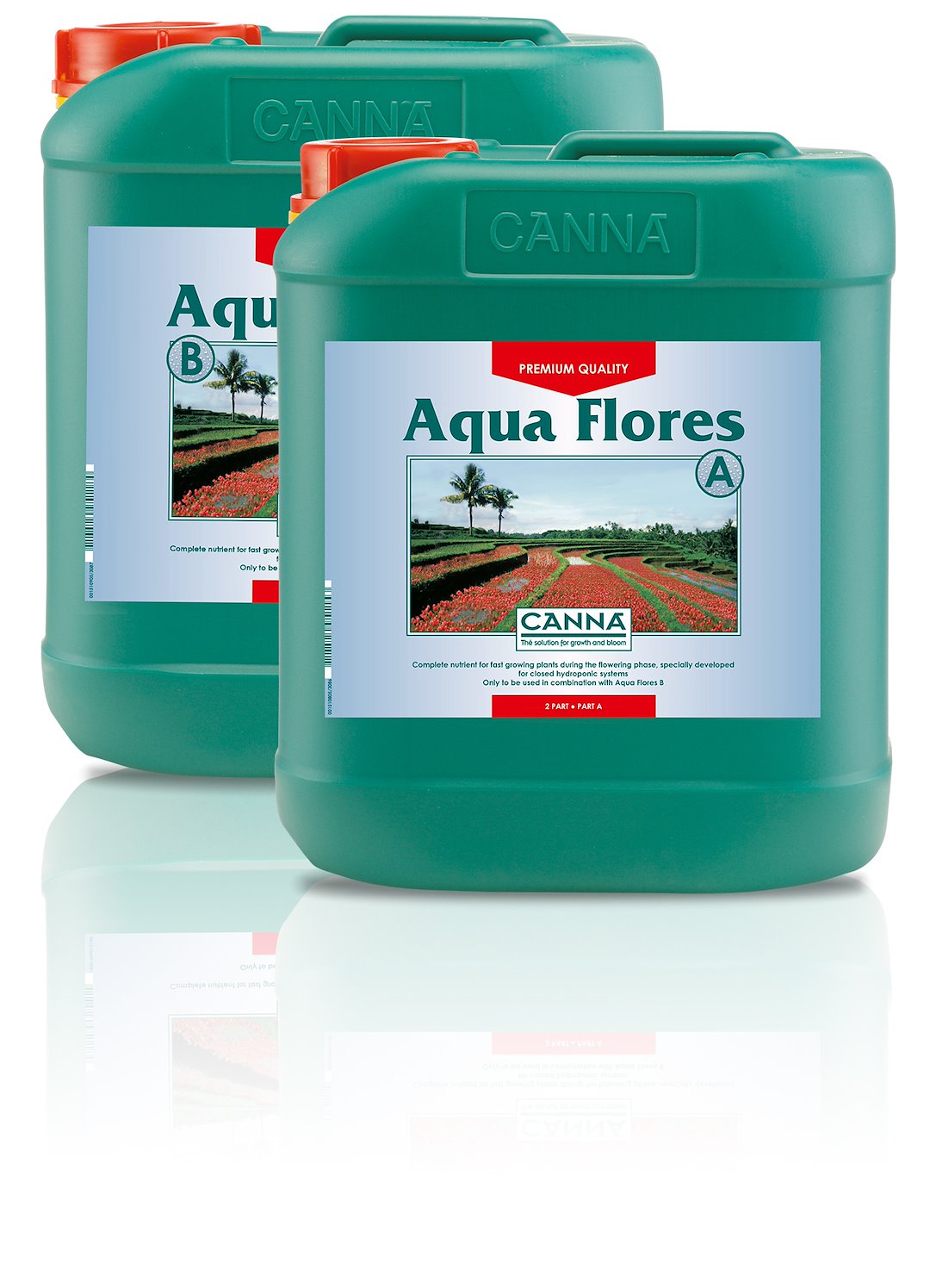 AQUA-FLORES A+B 2x5L, NAWÓZ DWUSKŁADNIKOWY NA KWITNIENIE DO HYDRO, CANNA