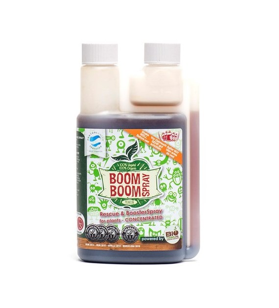 BOOM BOOM SPRAY 250ML/0,25L, 100% ORGANICZNY BOOSTER (REAKTYWUJE SŁABE ROSLINY, ZMNIEJSZA STRES, WZMACNIA), BIOTABS