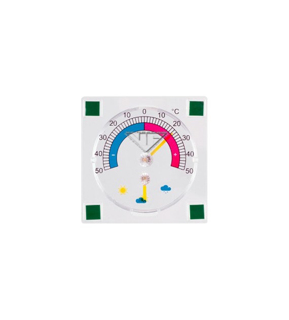 TERMOMETR / HIGROMETR BIMETALICZNY ZEWNĘTRZNY, PRZYKLEJANY