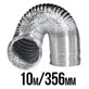 PRZEWÓD WENTYLACYJNY ALUMINIOWY MIĘKKI, ALUFLEKS fi-354mm, 10m, (350, 356), grube i mocne aluminium