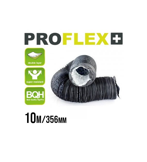 PRZEWÓD WENTYLACYJNY FLEKS ALU/PVC MIĘKKI, fi-354mm, 10m, (350, 356), gruby i mocny materiał