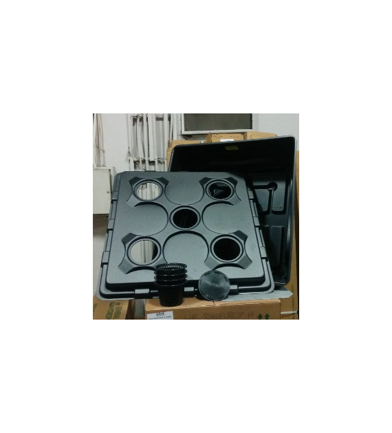 BAZA DO SYSTEMU HYDROPONICZNEGO OXYPOT, NUTRICULTURE, 110L, 83x83xh38cm, BEZ NAPOWIETRZANIA, 4 PLANT
