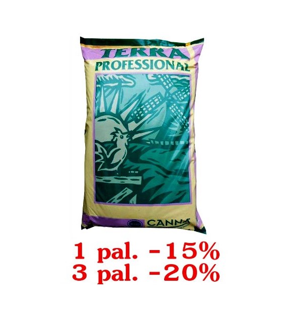 ZIEMIA KWIATOWA CANNA TERRA PROFESSIONAL 25L, 1 paleta=100 worków