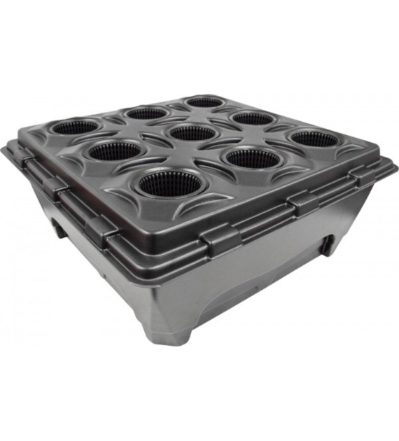 BAZA DO SYSTEMU HYDROPONICZNEGO OXYPOT, NUTRICULTURE, 110L, 83x83xh35cm, BEZ NAPOWIETRZANIA, 9 PLANT