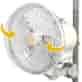 WENTYLATOR Z KLIPSEM, SECRET JARDIN - MONKEY FAN, 20W, Z OSCYLACJĄ,, fi20cm, h21cm, mieszający