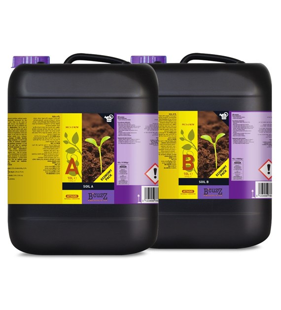 B'CUZZ SOIL A+B 2x10L, NAWÓZ NA WZROST I KWITNIENIE, ATAMI