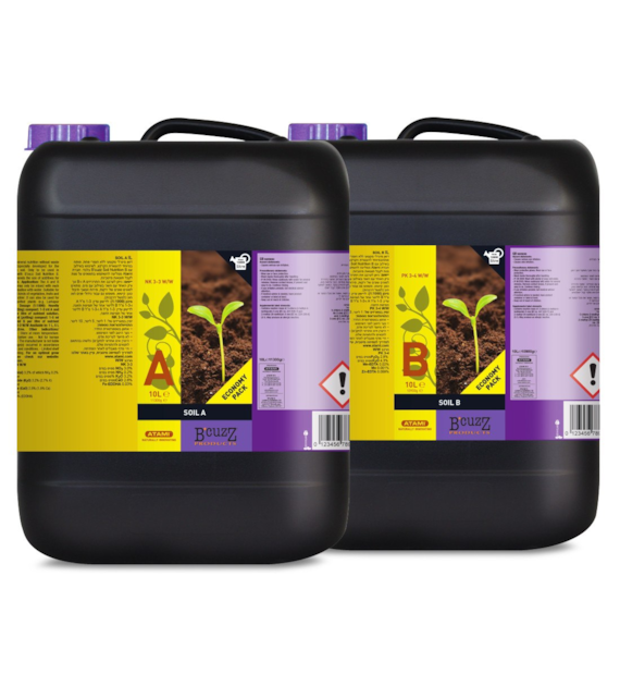 B'CUZZ SOIL A+B 2x10L, NAWÓZ NA WZROST I KWITNIENIE, ATAMI