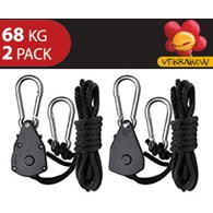 WIESZAKI DO LAMP I FILTRÓW Z REGULACJĄ WYSOKOŚCI, UDŹWIG 68kg, KLP. 2szt, Rope Ratchet, Light Hanger, Pro Hanger, VF.KRAKOW