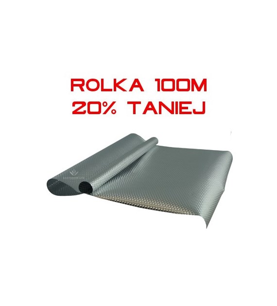 FOLIA SREBRNA REFLEKSYJNA - DIAMOND MYLAR HEAVY DUTY, 1x1.25m, CIĘŻKA, GRUBOŚĆ 120mu