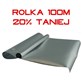 FOLIA SREBRNA REFLEKSYJNA - DIAMOND MYLAR HEAVY DUTY, 1x1.25m, CIĘŻKA, GRUBOŚĆ 120mu