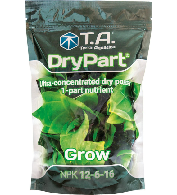 DRYPART GROW 1KG,  NAWÓZ NA WZROST W PROSZKU (WYSTARCZA NA 1000L), NPK 12-6-16, TERRA AQUATICA - GHE