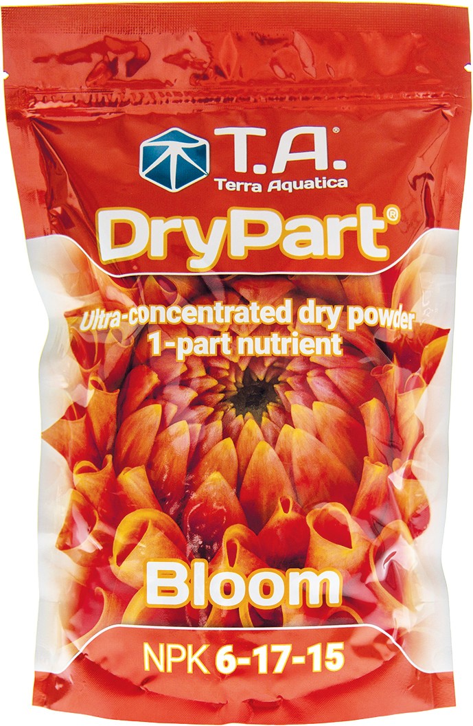 DRYPART BLOOM 1KG,  NAWÓZ NA KWITNIENIE W PROSZKU (WYSTARCZA NA 1000L), NPK 6-17-15, TERRA AQUATICA - GHE